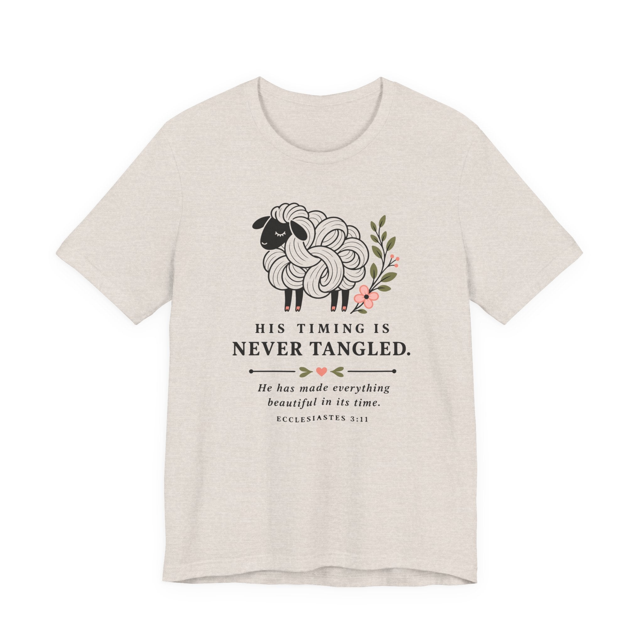 His Timing is Never Tangled (Christian Tee)