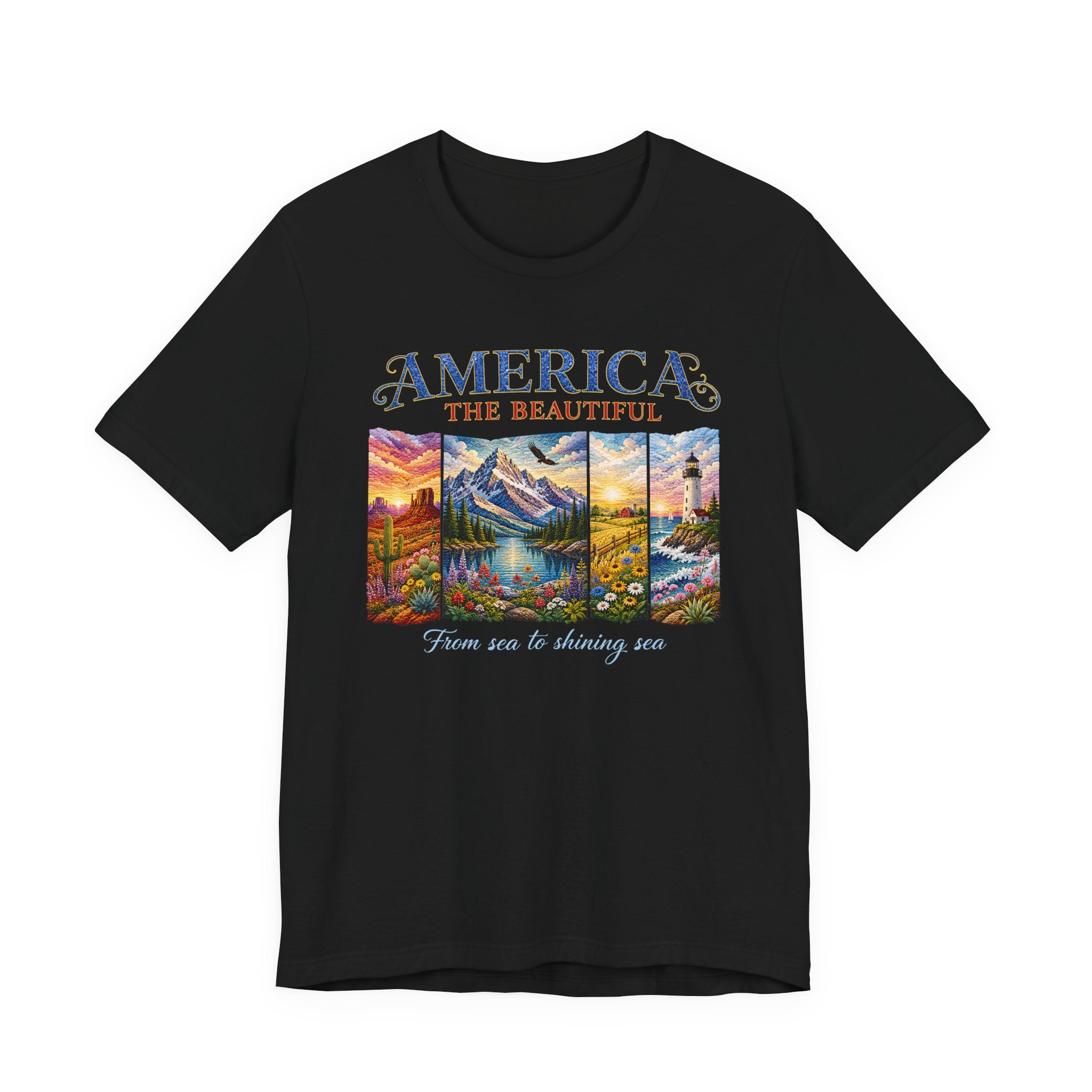 American The Beautiful Panels (Patriotic Tee)