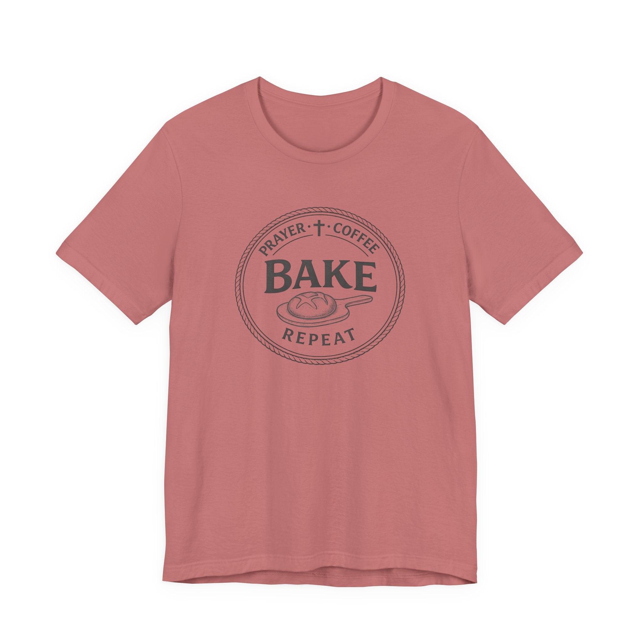 Prayer + Coffee + Bake + Repeat (Christian Tee)
