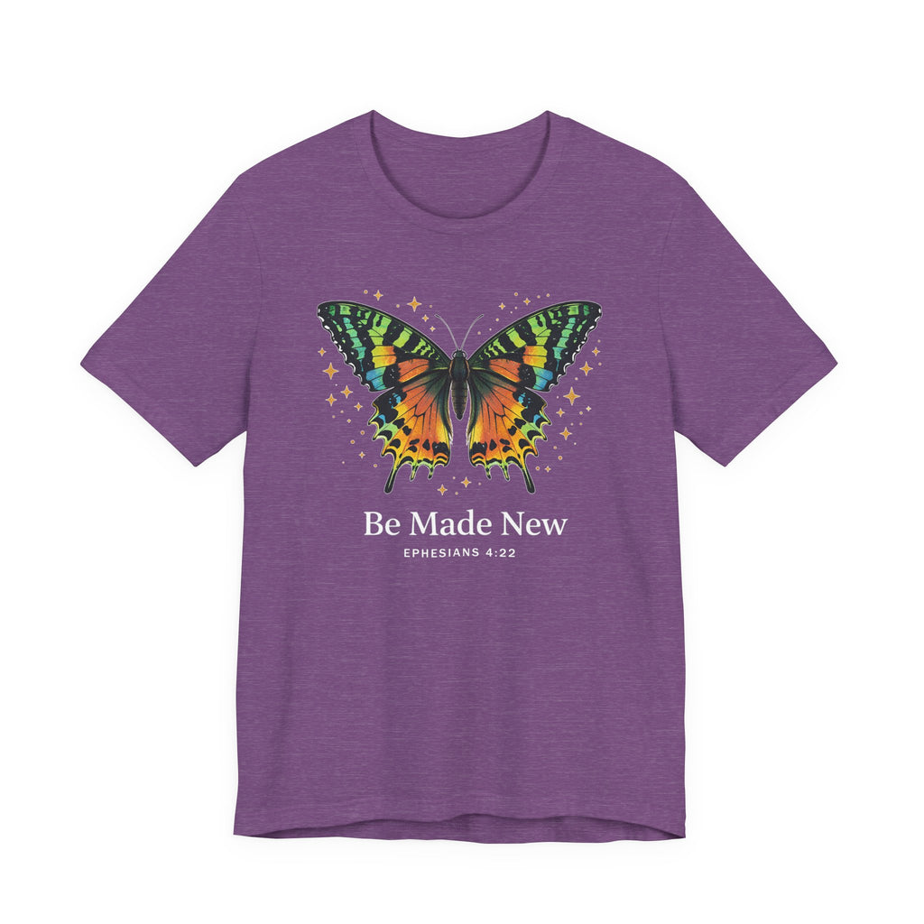 Be Made New - Madagascan Sunset Moth (Ephesians 4:22  Tee in Dark Colors)