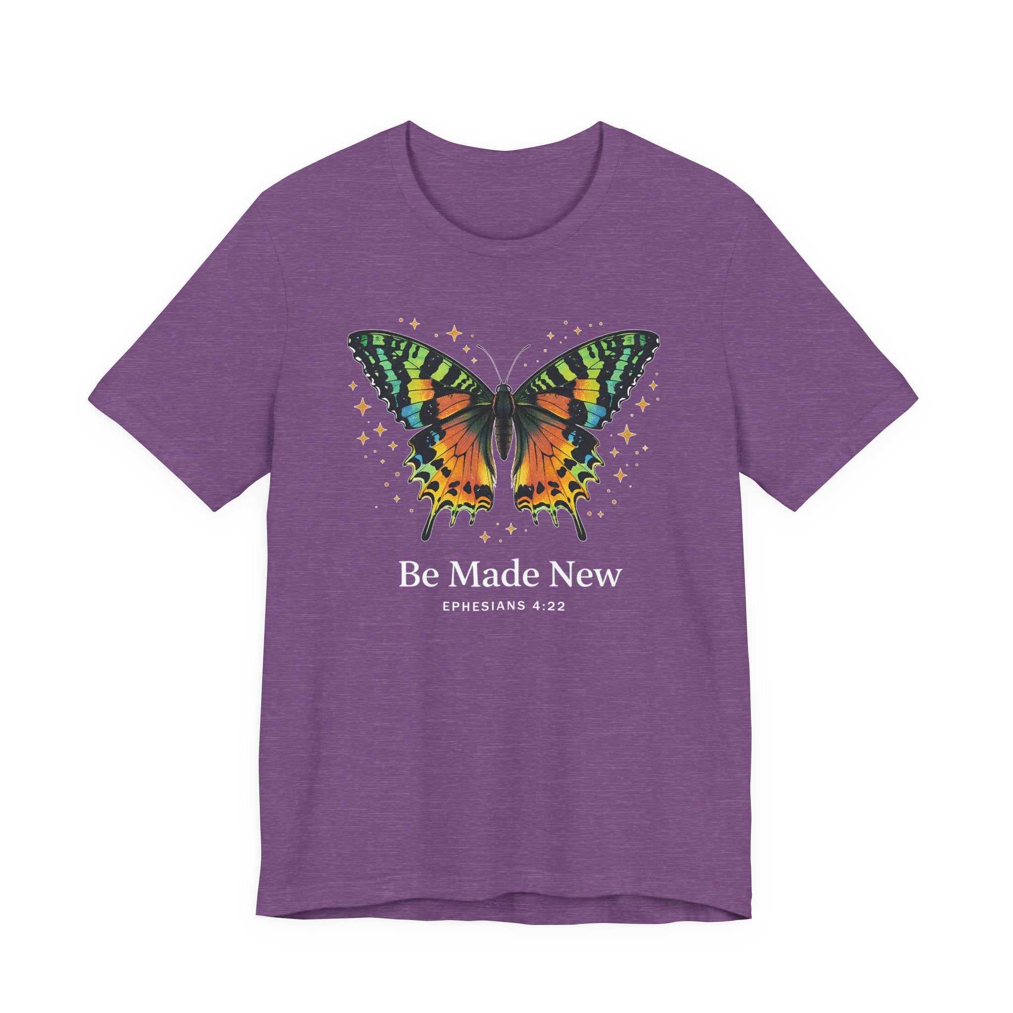 Be Made New - Madagascan Sunset Moth (Ephesians 4:22  Tee in Dark Colors)