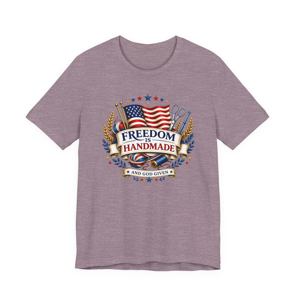 USA Freedom is Handmade and God Given (Patriotic Maker Tee)