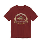Knitted by His Design (Knitting Lovers Christian Tee - Dark Colors)