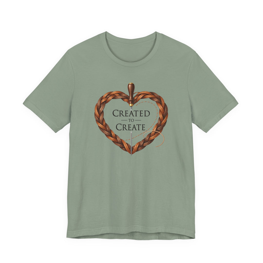 Created to Create (Christian Leatherwork Heart Tee)