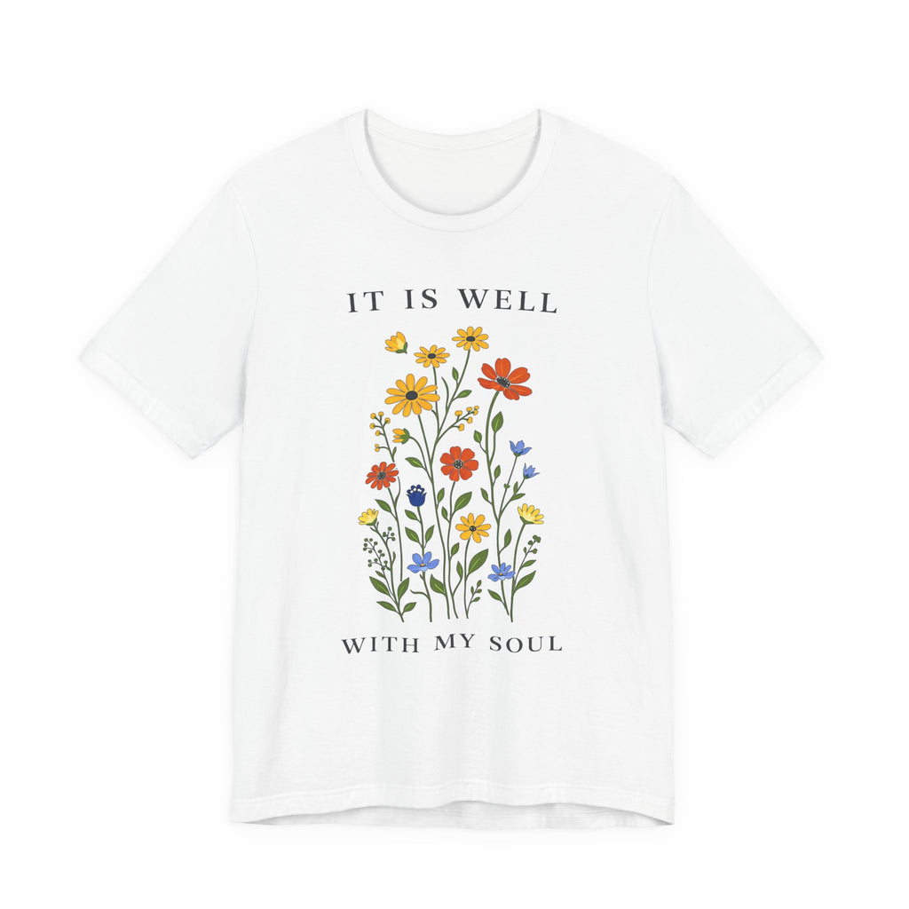 It Is Well With My Soul (Botanical Christian Tee)