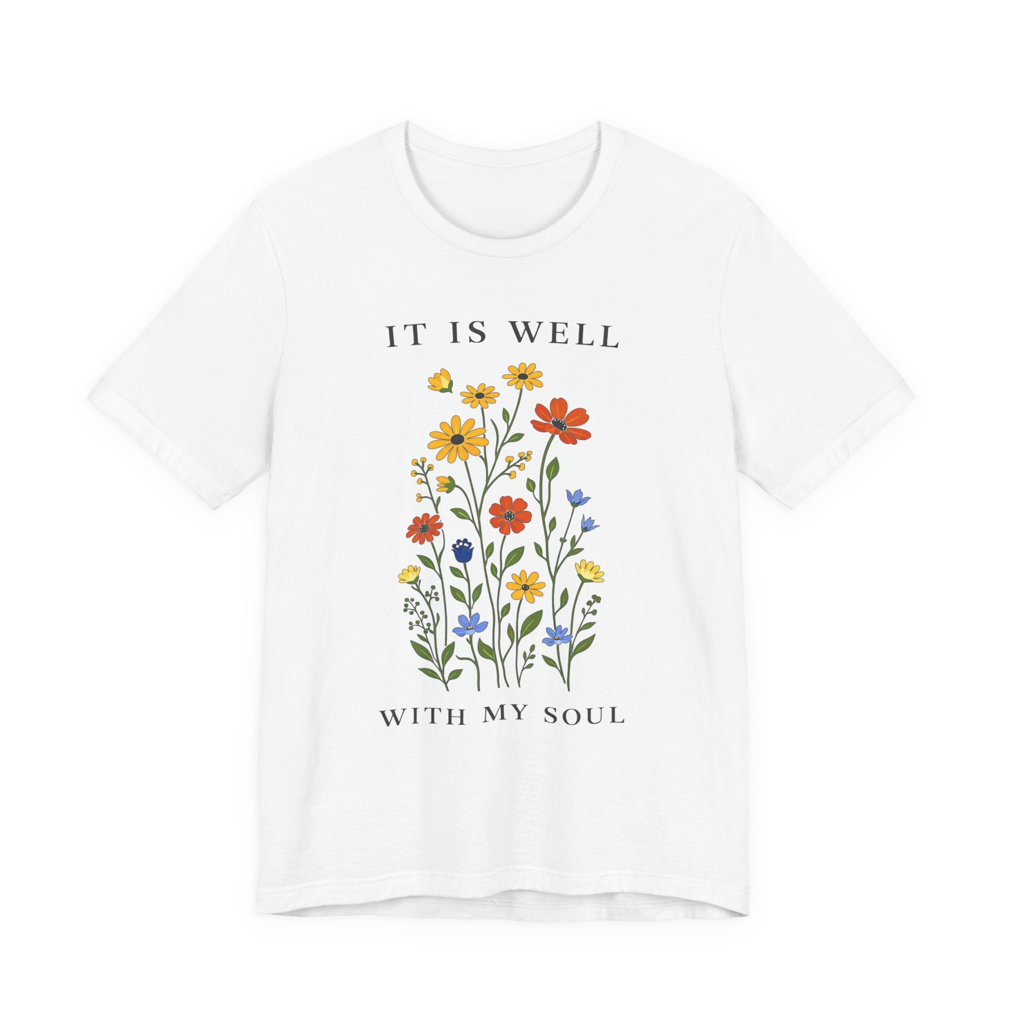 It Is Well With My Soul (Botanical Christian Tee)