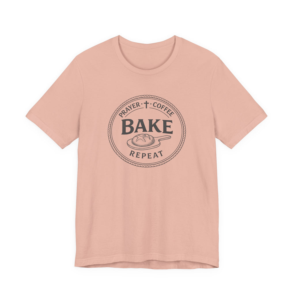 Prayer + Coffee + Bake + Repeat (Christian Tee)