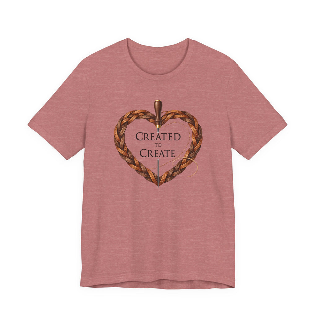Created to Create (Christian Leatherwork Heart Tee)