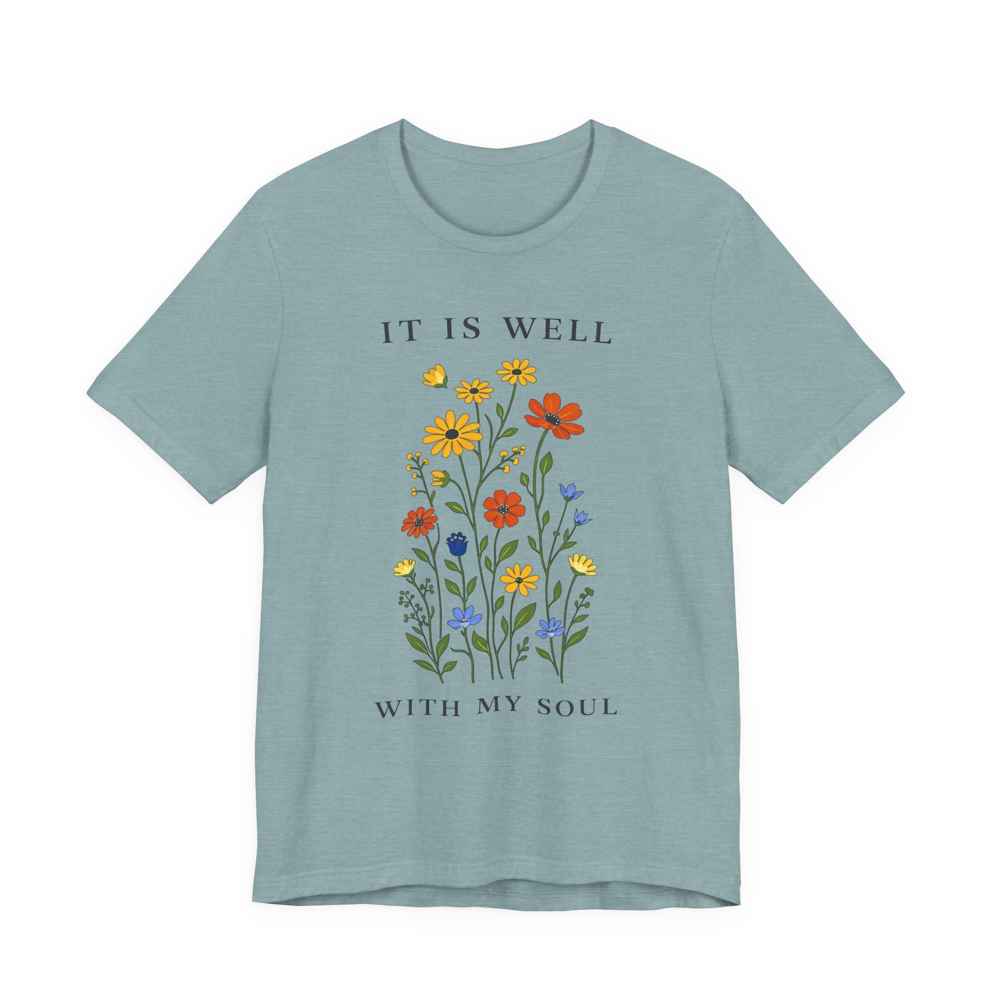 It Is Well With My Soul (Botanical Christian Tee)