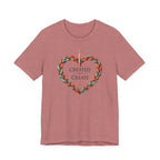 Created to Create (Christian Crochet Heart Tee)