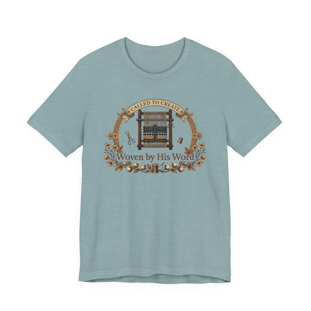 Woven by His Word (Christian Weaving Tee)