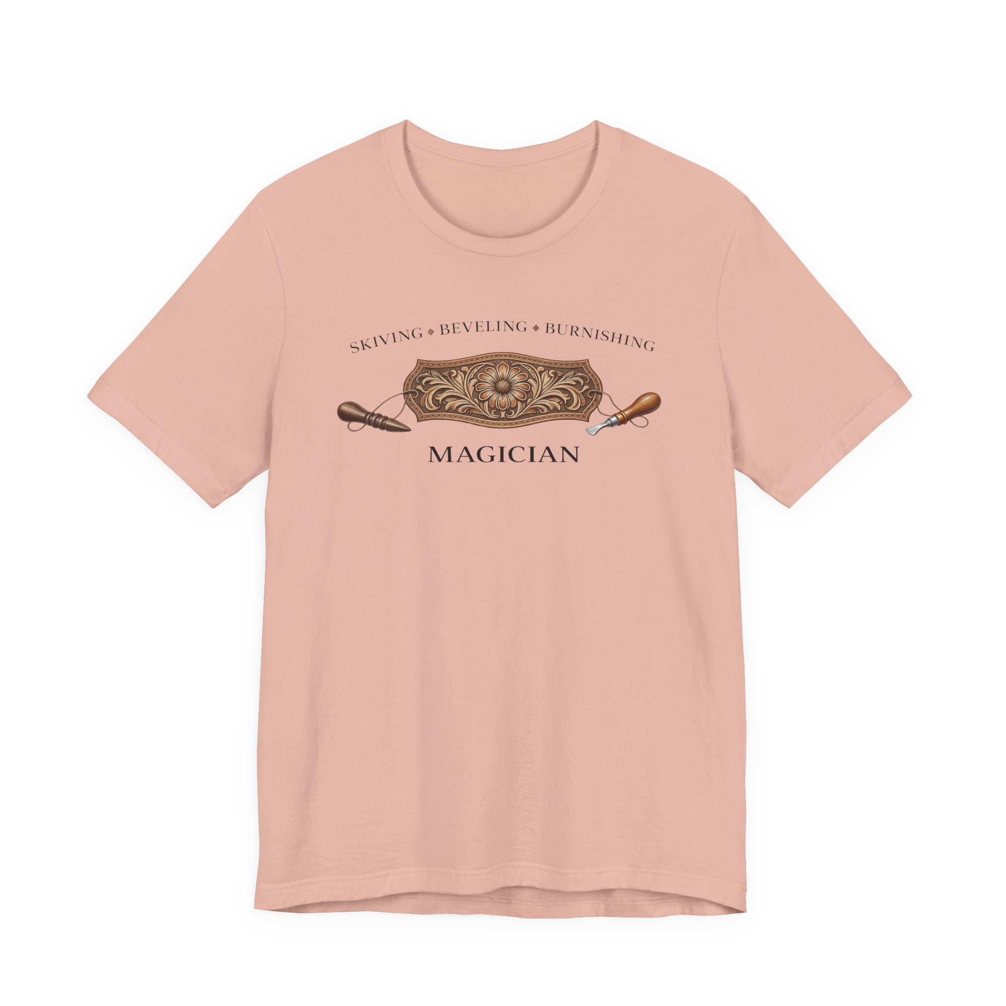Skiving Beveling Burnishing Magician (Leatherworker Tee)