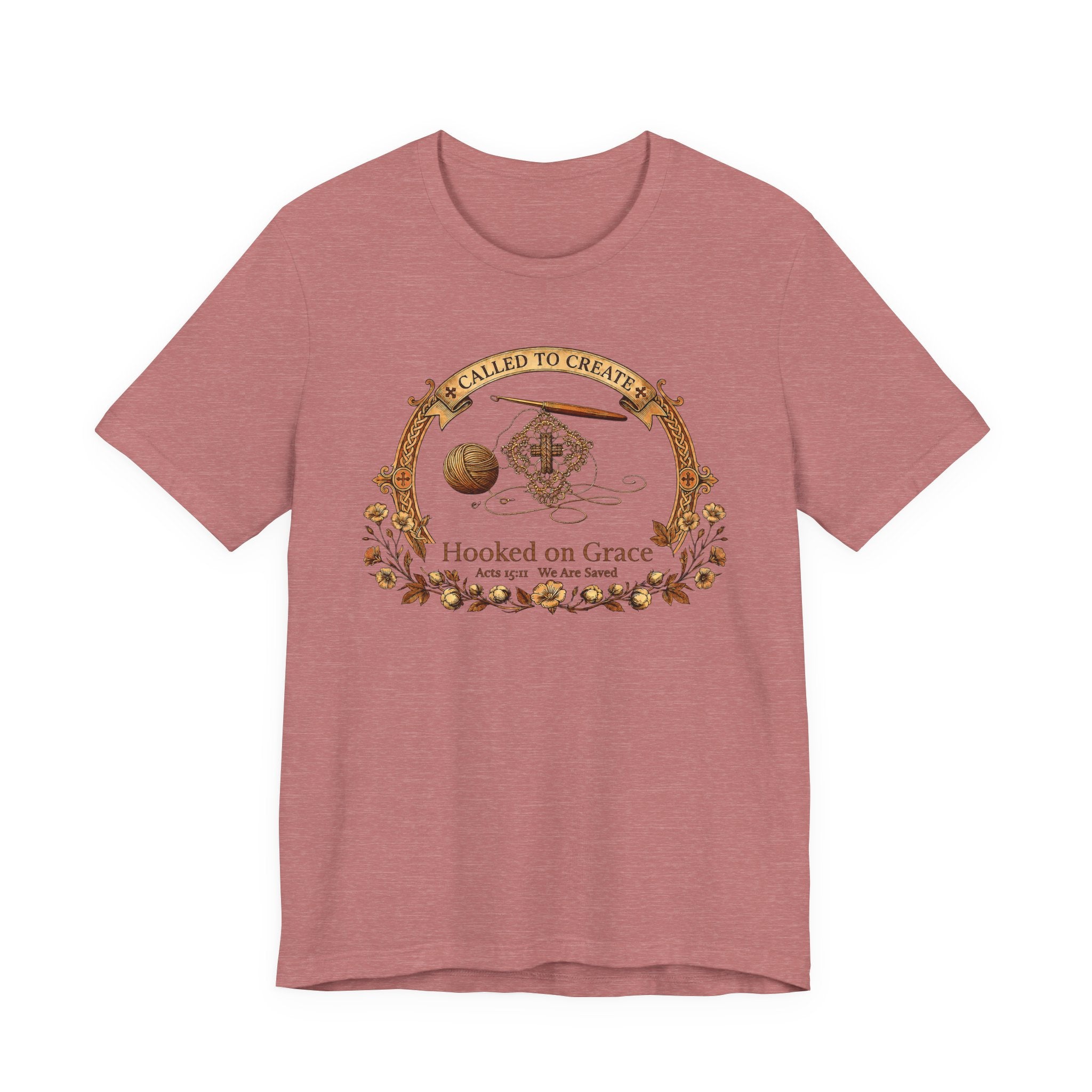 Hooked on Grace (Crochet Lovers Christian Tee)