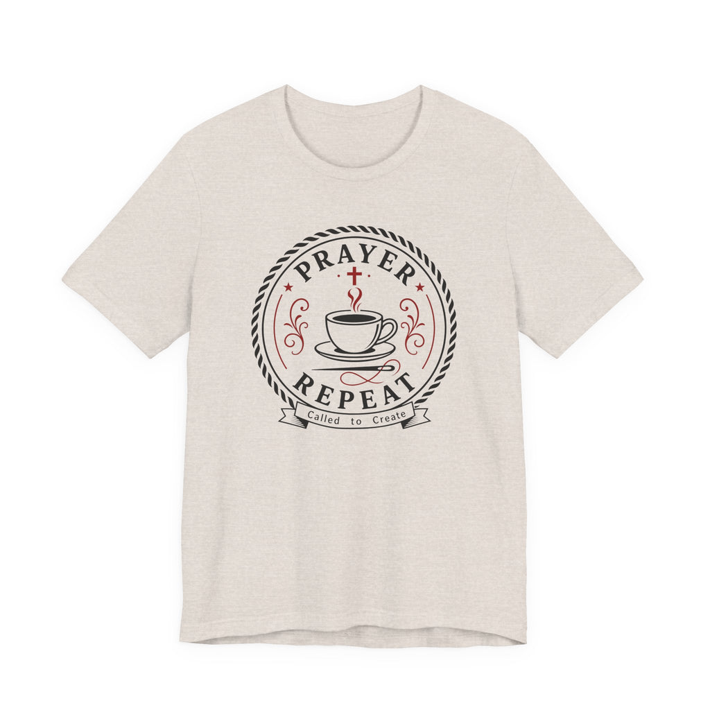 Prayer Coffee Sew Repeat (Christian Sewing Tee)
