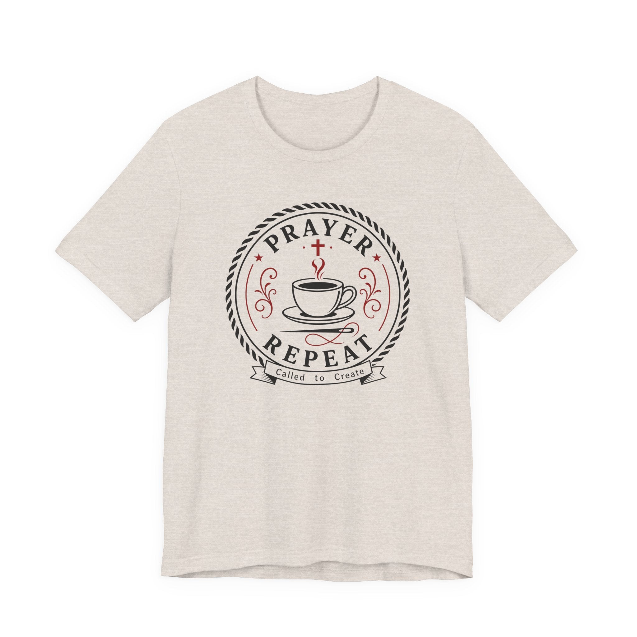Prayer Coffee Sew Repeat (Christian Sewing Tee)