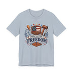 Handcrafted In Freedom (Patriotic Leather Working Tee)