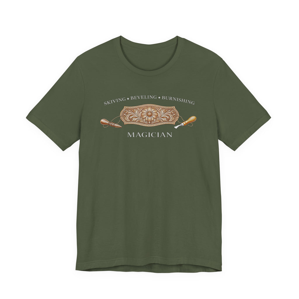 Skiving Beveling Burnishing Magician (Dark Tee)