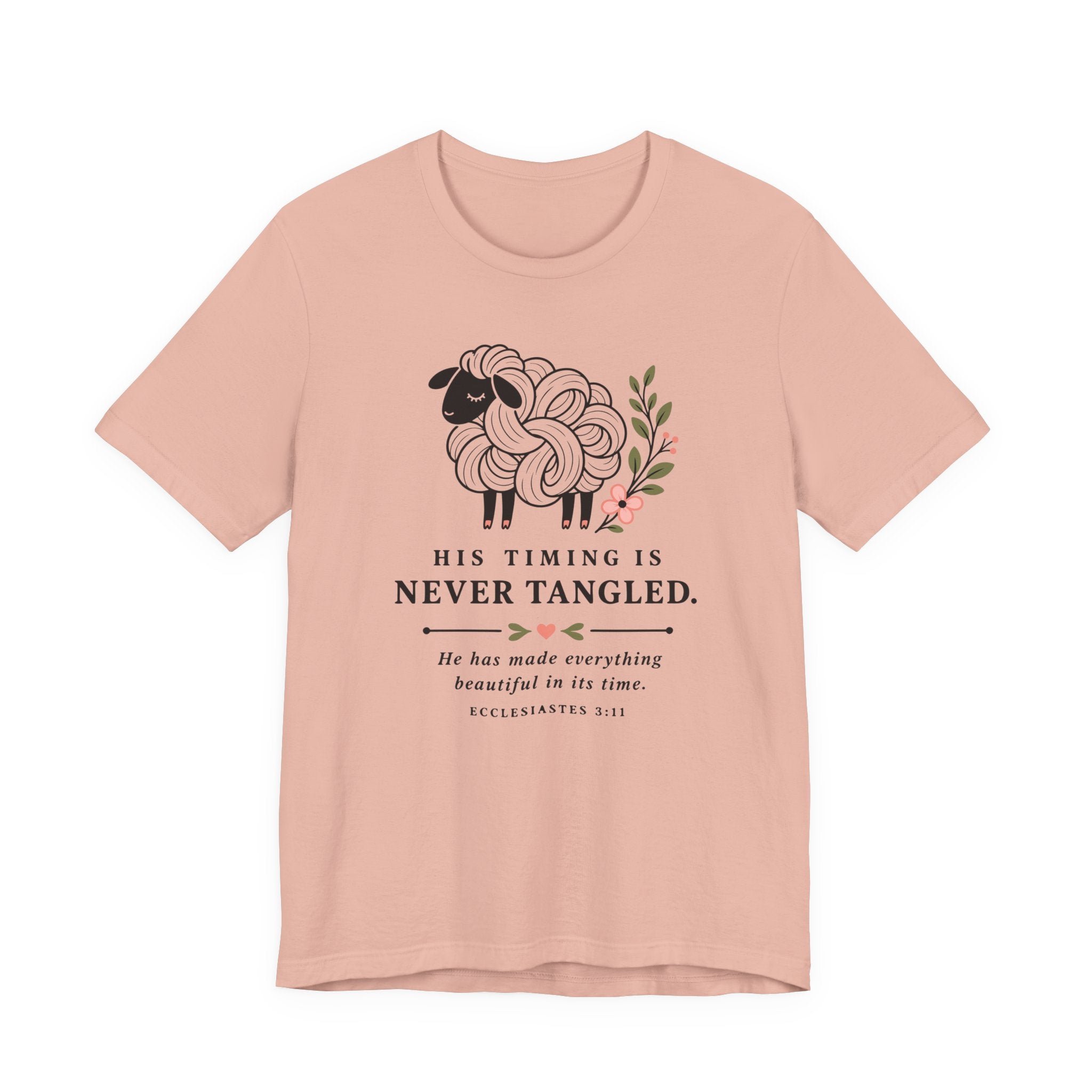 His Timing is Never Tangled (Christian Tee)