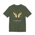 Be Made New Swallowtail Butterfly  (Ephesians 4:22 Tee in Dark Colors)