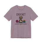 Crochet Because Murder is Wrong Tee