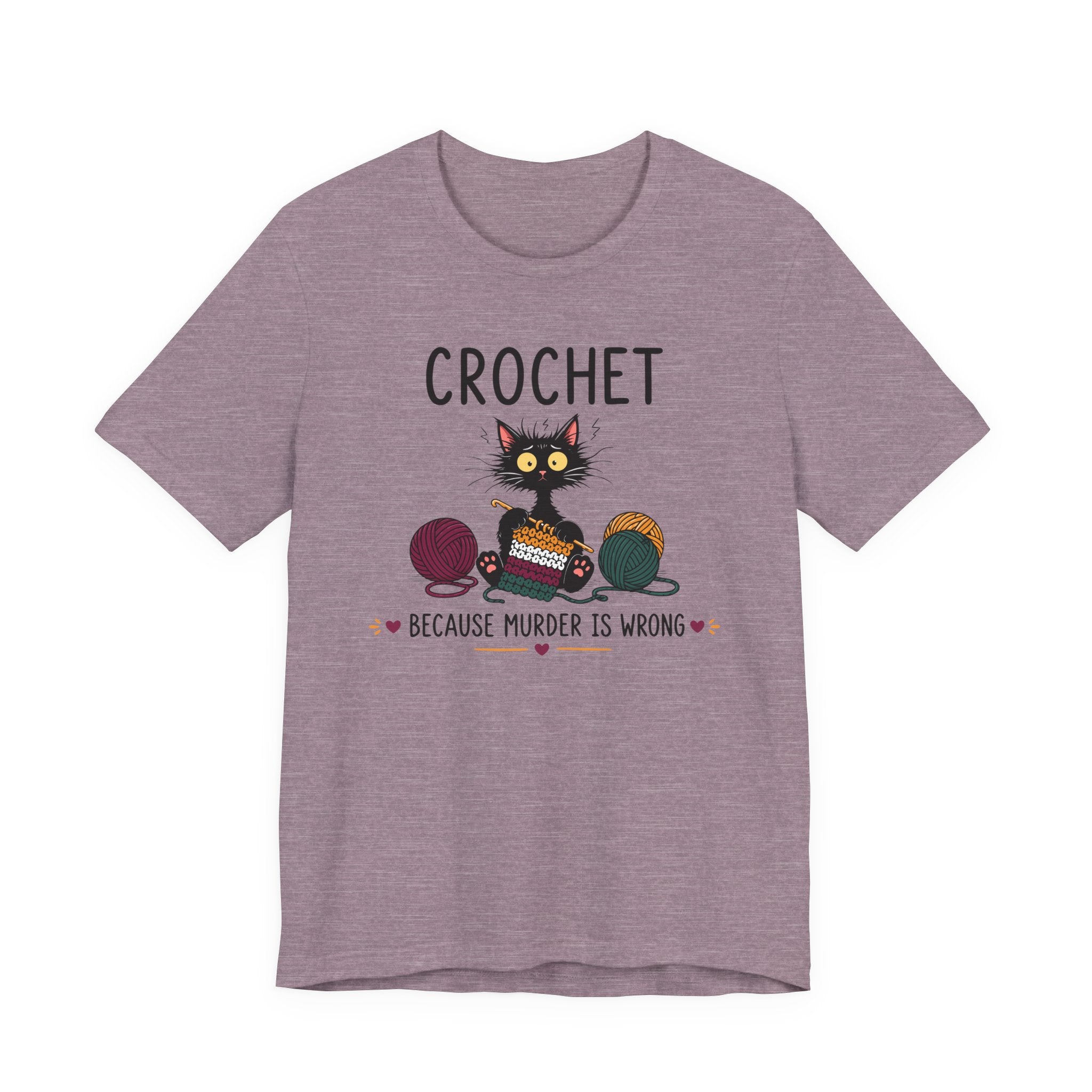 Crochet Because Murder is Wrong Tee