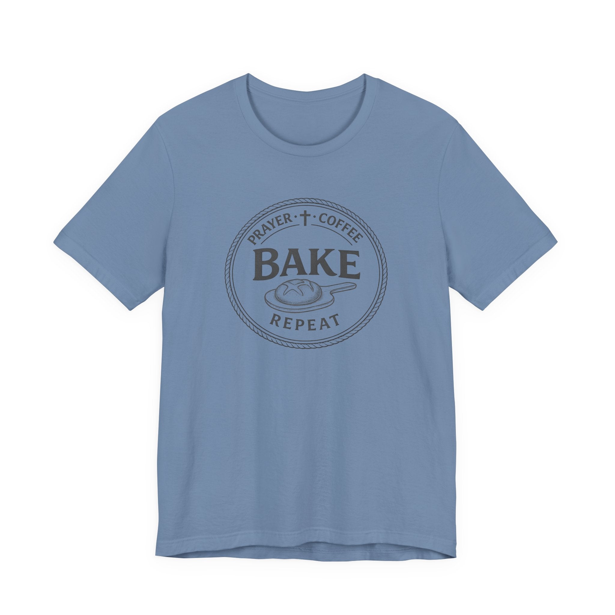 Prayer + Coffee + Bake + Repeat (Christian Tee)