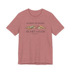 Hands to Work Heart to God (Psalm 90:17  Weaving Tee)