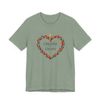 Created to Create (Christian Crochet Heart Tee)