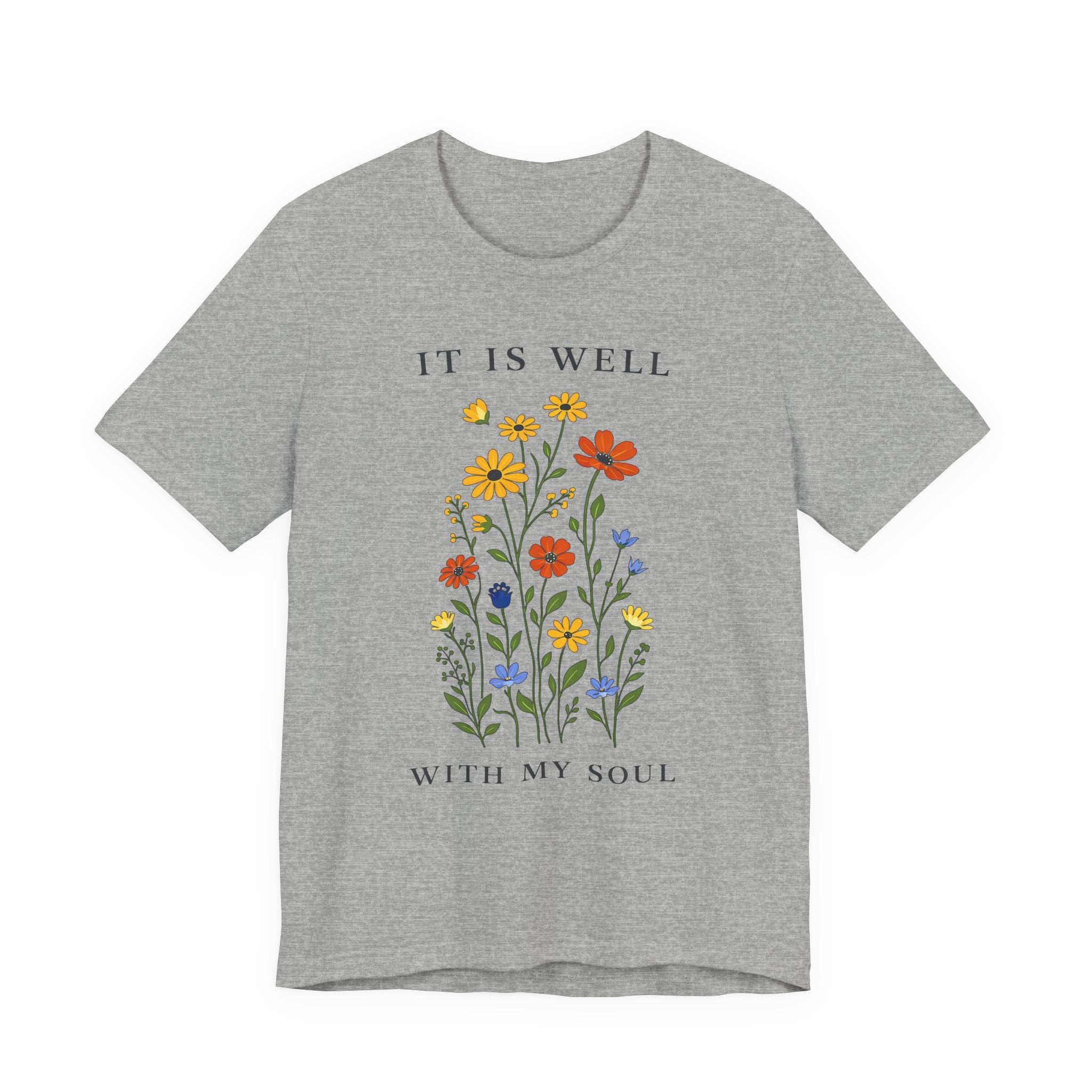 It Is Well With My Soul (Botanical Christian Tee)