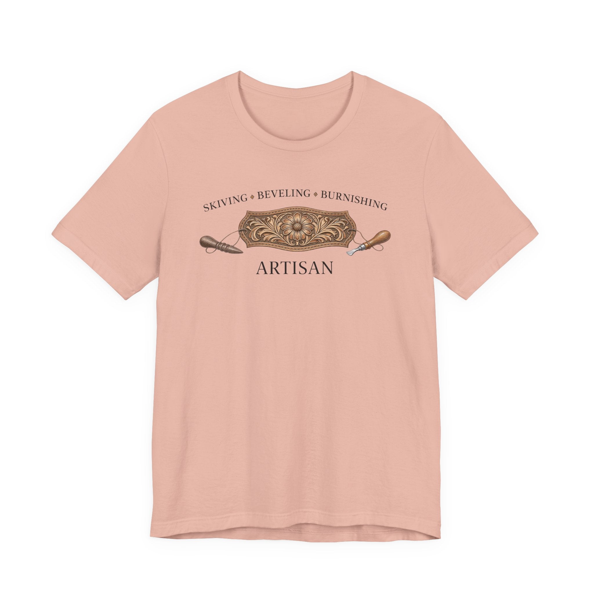 Skiving Beveling Burnishing Artisan (Leatherworker Tee)