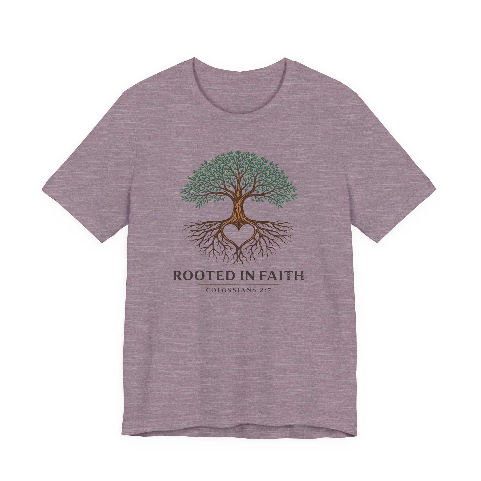Rooted in Faith (Colossians 2:7 Christian Block Print)