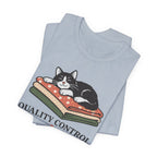 Quality Control - Adding Fur Since Day One (Kitty Sewing Tee)