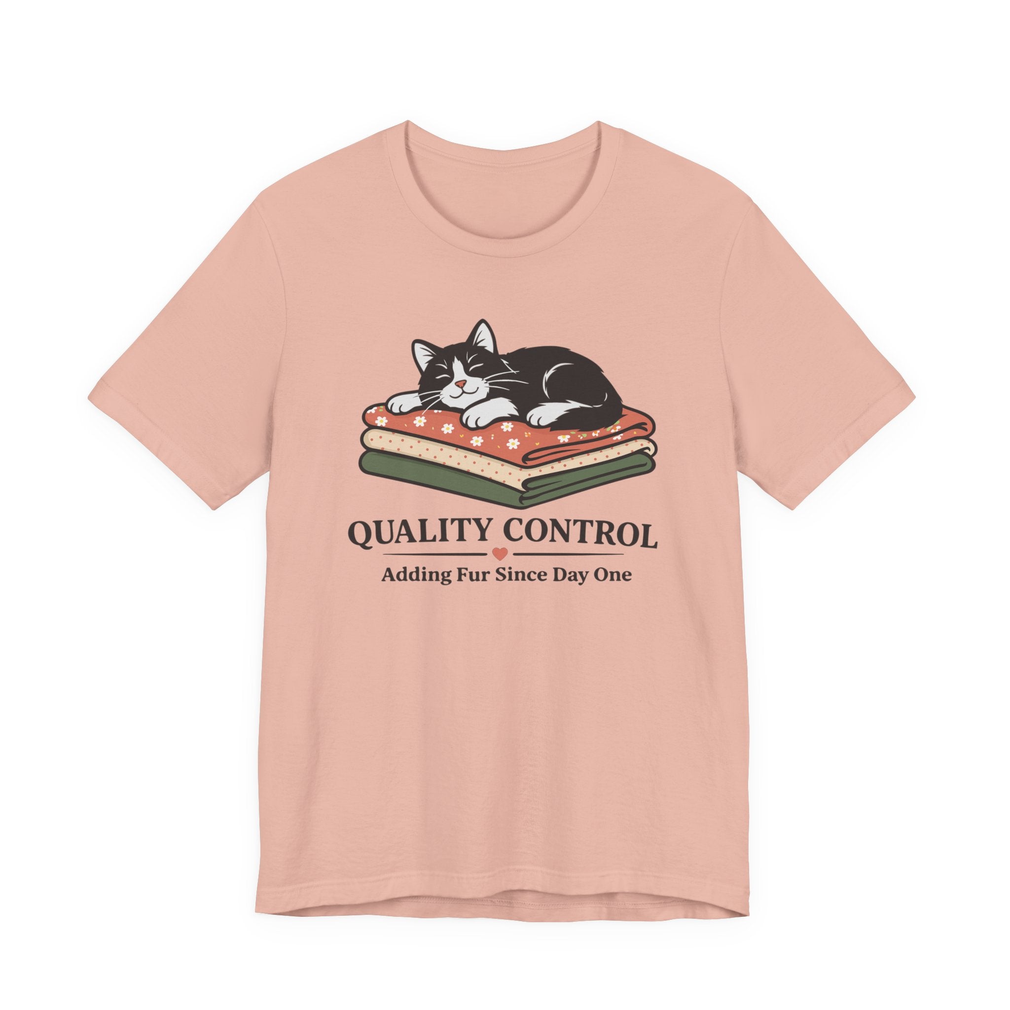 Quality Control - Adding Fur Since Day One (Kitty Sewing Tee)