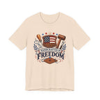Handcrafted In Freedom (Patriotic Leather Working Tee)