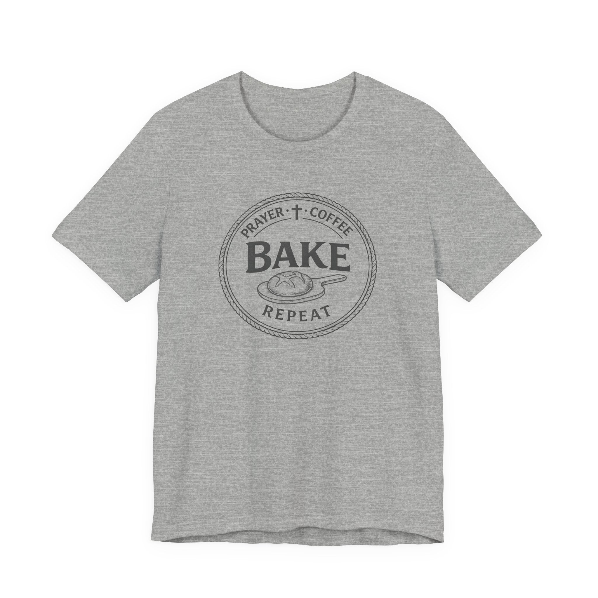 Prayer + Coffee + Bake + Repeat (Christian Tee)