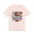 Handcrafted In Freedom (Patriotic Leather Working Tee)