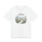 Walk in Faith (2 Corinthians 5:7  Botanical Block Print Tee)