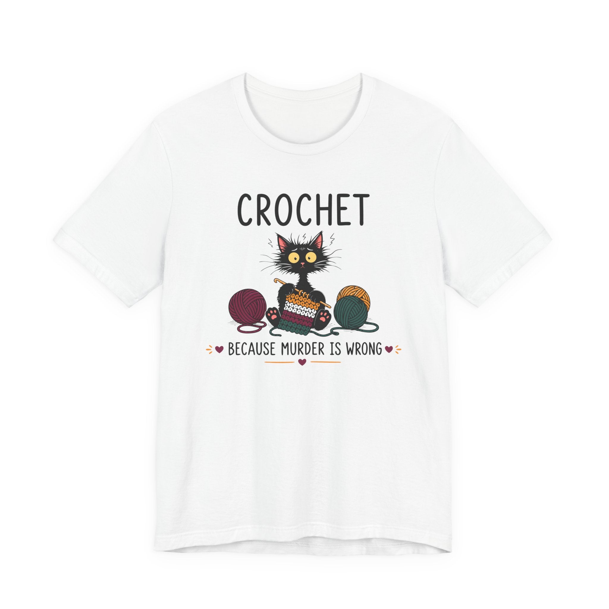Crochet Because Murder is Wrong Tee