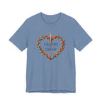 Created to Create (Christian Crochet Heart Tee)