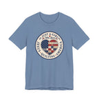 Just A Girl Who Loves Jesus • Quilting • America (Patriotic Quilting Tee)