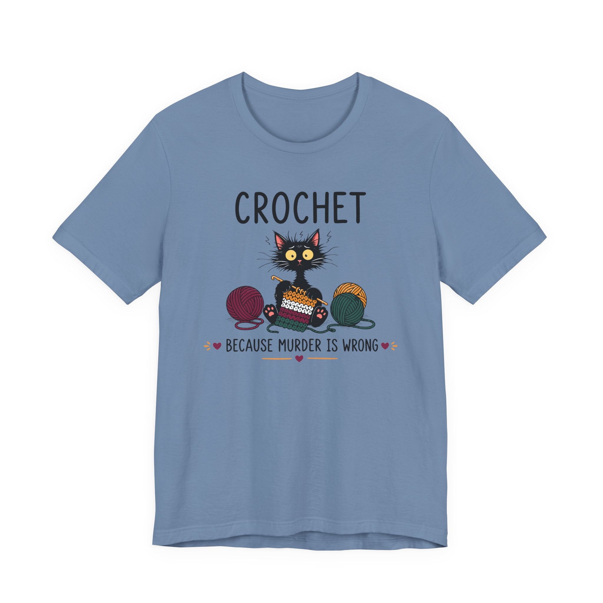 Crochet Because Murder is Wrong Tee
