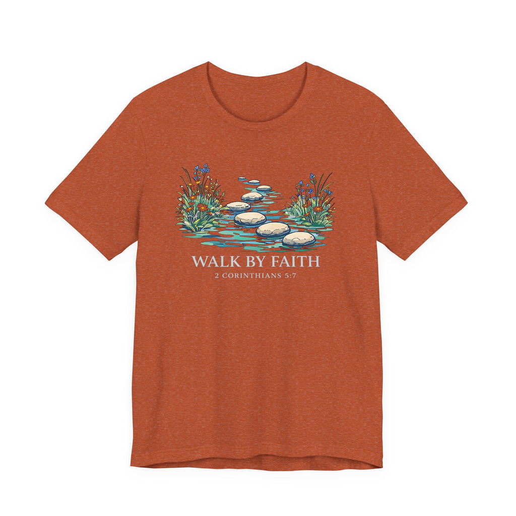 Walk By Faith (2 Corinthians 5:7 Dark Tee)