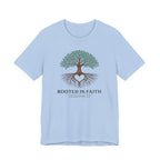 Rooted in Faith (Colossians 2:7 Christian Block Print)
