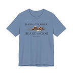 Hands to Work Heart to God (Psalms 90:17   Leatherworker Tee)