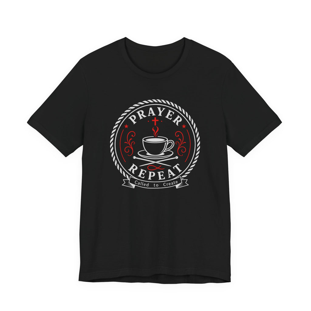 Prayer Coffee Knit Repeat (Christian Knitting Tee)