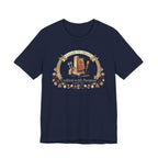 Crafted with a Purpose (Leather Working Christian Tee in Dark Colors)