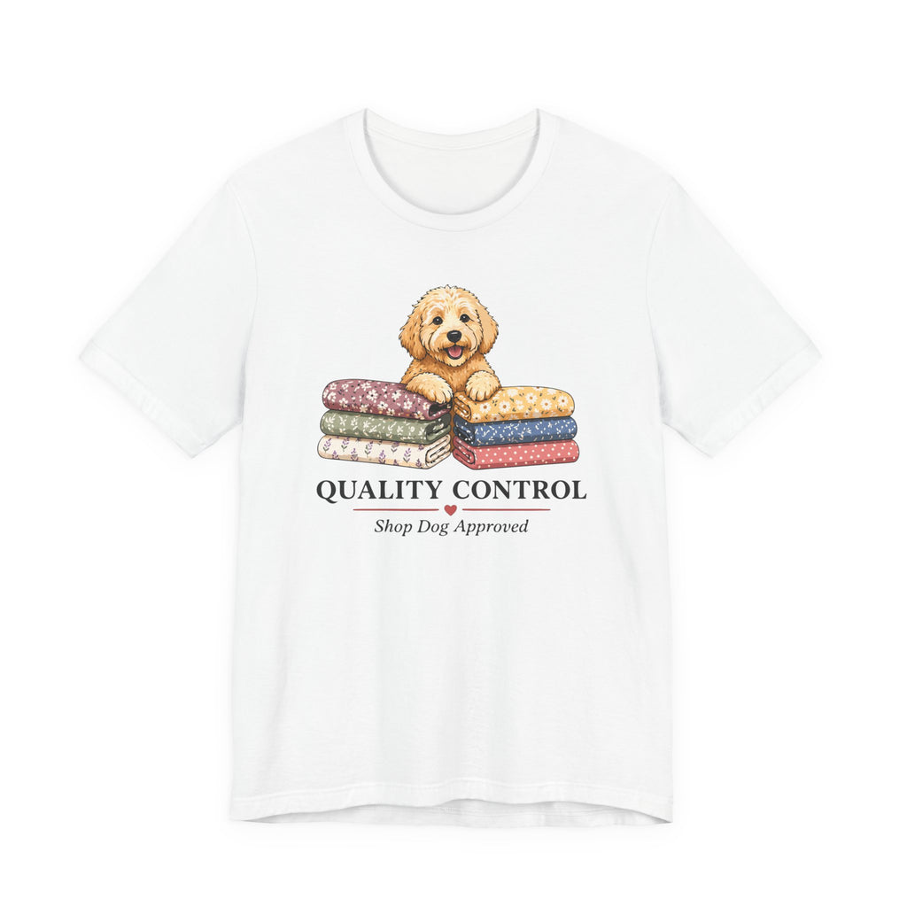 Quality Control - Shop Dog Approved (Puppy Sewing Tee)