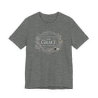 Even in Chaos His Grace Finds Me (Christian Sewing Tee in Dark Colors)