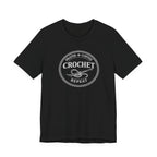 Prayer + Coffee + Crochet + Repeat (Christian Tee in Dark Colors)