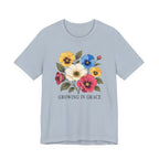Growing In Grace (Floral Christian Tee)